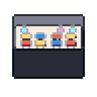Control desk, animated pixel-art GIF
