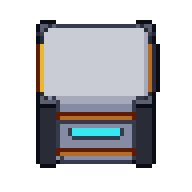 Caisse de cargaison, GIF animé en pixel art