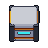 Cargo crate, pixel-art sprite
