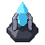 Cristal de poder, GIF animado de pixel art