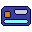 Keycard, pixel-art sprite