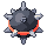 Weltraummine, animiertes Pixel-Art-GIF