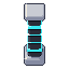 Tech pillar, pixel-art sprite