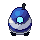 Service robot, pixel-art sprite
