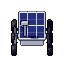Rover, pixel-art sprite