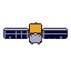 Satellite, pixel-art sprite