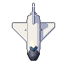 Shuttle, pixel-art sprite