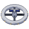Space station, pixel-art sprite
