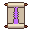 Spell scroll, pixel-art sprite