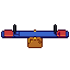 Seesaw, pixel-art sprite