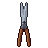 Garden shears, pixel-art sprite
