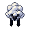 Sheep, pixel-art sprite
