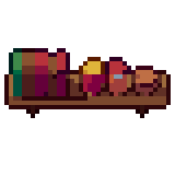Wall shelf, animated pixel-art GIF