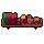 Wall shelf, pixel-art sprite