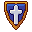 Shield token, pixel-art sprite