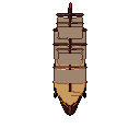 Galleon, animated pixel-art GIF