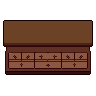 Shop counter, pixel-art sprite