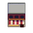 Corner shop, pixel-art sprite