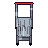 Shopping trolley, pixel-art sprite
