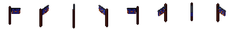 Shop sign from all 8 sides, animated pixel art