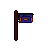 Shop sign, pixel-art sprite