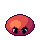 Red slime, pixel-art sprite