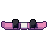 Snowboard, pixel-art sprite