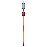 Spear, pixel-art sprite