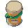 Specimen jar, pixel-art sprite