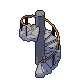 Spiral stairs, pixel-art sprite