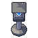 Spirit lantern, pixel-art sprite