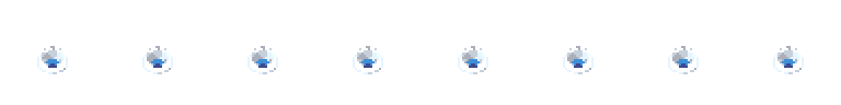 Water splash from all 8 sides, animated pixel art