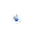 Water splash, pixel-art sprite