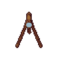 Telescope stand, animated pixel-art GIF