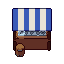 Fish stall, pixel-art sprite