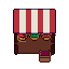 Fruit stall, pixel-art sprite