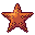 Starfish, pixel-art sprite