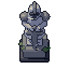 Guardian statue, pixel-art sprite