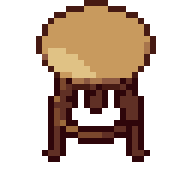 Stool, animated pixel-art GIF