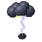 Storm cloud, animated pixel-art GIF