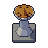 Sundial, pixel-art sprite