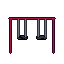 Swings, pixel-art sprite