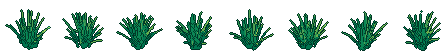 Tall grass from all 8 sides, animated pixel art