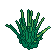 Tall grass, pixel-art sprite