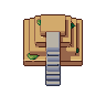 Temple steps, pixel-art sprite