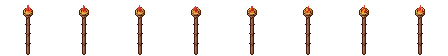 Tiki torch from all 8 sides, animated pixel art