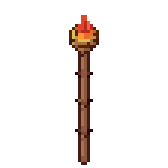 Tiki torch, animated pixel-art GIF