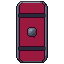 Tower shield, pixel-art sprite