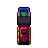 Toy train, pixel-art sprite
