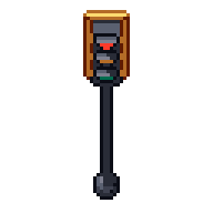 Traffic light, animated pixel-art GIF